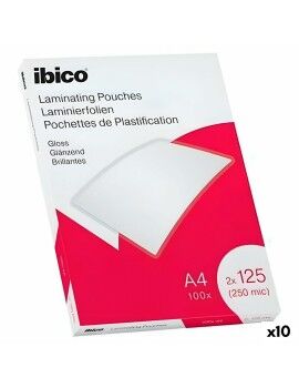 Lâminas para plastificar Ibico A4 0,25 mm Brilho (10 Unidades)