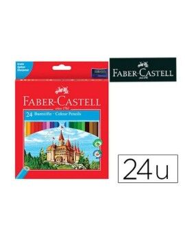 Lápis de cores Faber-Castell 120124 Multicolor 24 Peças (24 Peças)