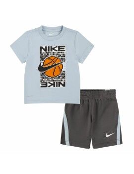 Conjunto Desportivo para Crianças Nike Df Icon Cinzento Multicolor 2 Peças