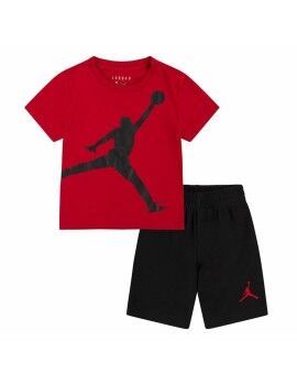 Conjunto Desportivo para Crianças Nike Preto Vermelho Multicolor 2 Peças