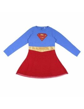 Vestido Superman Azul Vermelho