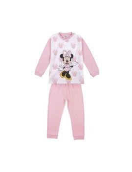 Pijama Infantil Minnie Mouse Rosa Claro