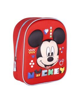 Mochila Escolar Mickey Mouse Vermelho (25 x 31 x 10 cm)