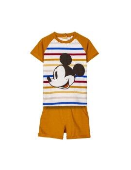 Conjunto de Vestuário Mickey Mouse Mostarda Infantil