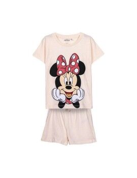 Pijama Infantil Minnie Mouse Cor de Rosa Rosa Claro