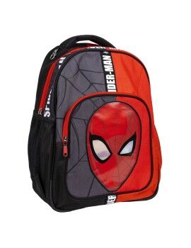 Mochila Escolar Spider-Man Vermelho Preto 32 x 15 x 42 cm
