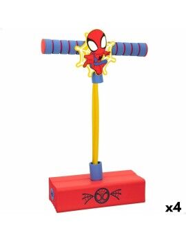 Saltador Pogo Spider-Man 3D Vermelho Infantil (4 Unidades)
