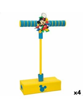 Saltador Pogo Mickey Mouse 3D Amarelo Infantil (4 Unidades)