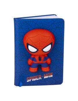 Caderno de Notas Spider-Man SQUISHY Azul 18 x 13 x 1 cm