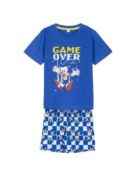 Pijama Infantil Sonic Azul