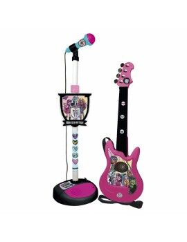 Guitarra Infantil Monster High Microfone para Karaoke