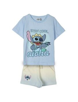 Pijama Infantil Stitch Azul Claro