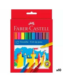 Conjunto de Canetas de Feltro Faber-Castell Multicolor (10 Unidades)