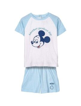 Pijama Infantil Mickey Mouse Azul Claro