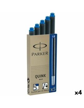 Recarga de tinta para caneta Parker Quink Ink 5 Peças (4 Unidades)