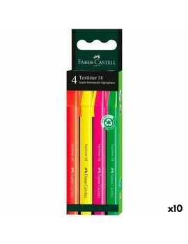 Conjunto de Marcadores Fluorescentes Faber-Castell Textliner 38 Multicolor...