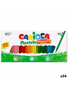 Ceras de cores Carioca Plastello Multicolor (54 Unidades)