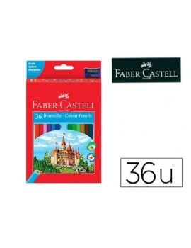 Lápis de cores Faber-Castell Castle Multicolor 36 Peças