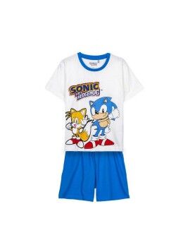 Pijama Infantil Sonic Azul Azul Claro