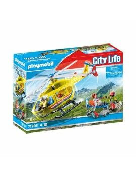 Figuras de Ação Playmobil Rescue helicoptere 48 Peças