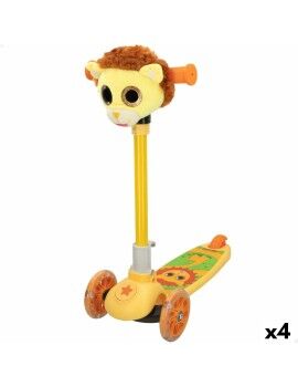 Patinete Scooter K3yriders Lion Amarelo 4 Unidades