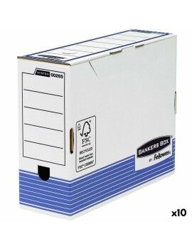 Caixa de Arquivo Fellowes Azul Branco A4 100 mm (10 Unidades)
