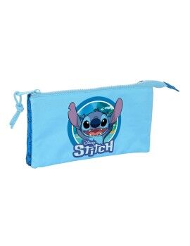 Bolsa Escolar Stitch Azul 22 x 12 x 3 cm