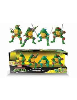 Conjunto de Figuras Teenage Mutant Ninja Turtles Cowabunga 4 Peças