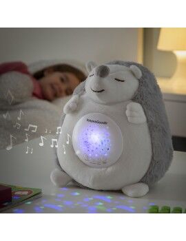 Porco-Espinho de Peluche com Ruído Branco e Projetor de Luz de Presença...