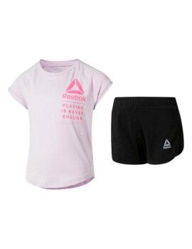 Conjunto Desportivo para Crianças Reebok G ES SS MONGLW BABY Cor de Rosa