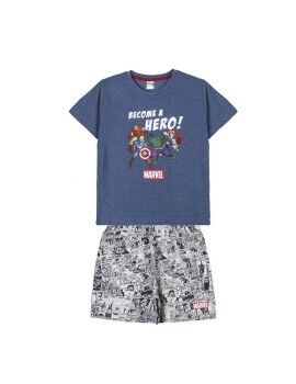 Pijama Infantil Marvel Cinzento