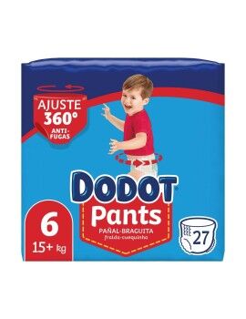 Fraldas descartáveis Dodot Dodot Pants 15+ kg Tamanho 6 27 Unidades