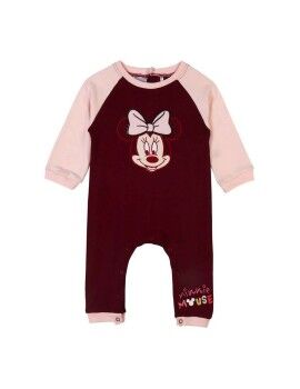 Babygrow de Manga Comprida para Bebé Minnie Mouse Grená