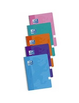 Caderno Oxford Multicolor Din A4 5 Peças 80 Folhas