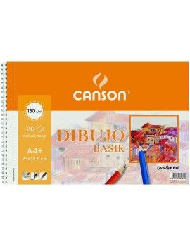 Bloco de desenho Canson Basik Com caixa Microperfurado 130 g/m²