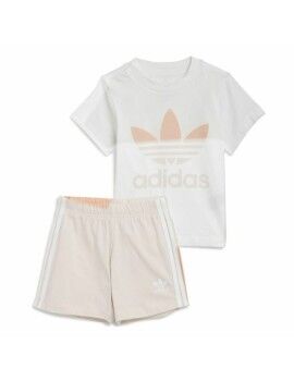 Conjunto Desportivo para Crianças Adidas Trifolio Branco