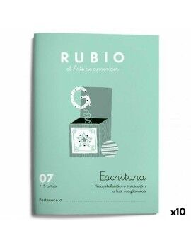 Writing and calligraphy notebook Rubio Nº07 A5 Espanhol 20 Folhas (10 Unidades)