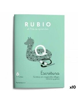 Writing and calligraphy notebook Rubio Nº06 A5 Espanhol 20 Folhas (10 Unidades)