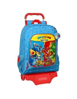 Mochila Escolar com Rodas SuperThings Rescue force 32 x 42 x 14 cm Azul