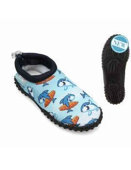 Calçado de Surf Infantil Azul Tubarão