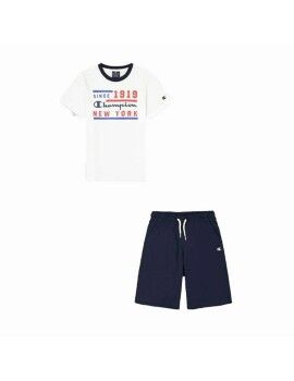 Conjunto Desportivo para Crianças Champion Branco 2 Peças