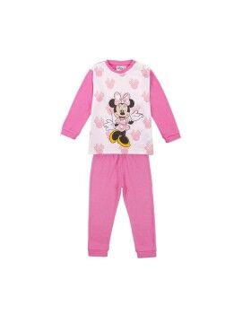 Pijama Infantil Minnie Mouse Cor de Rosa