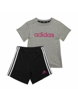 Conjunto de Desporto para Bebé Adidas Essentials Lineage Cinzento escuro