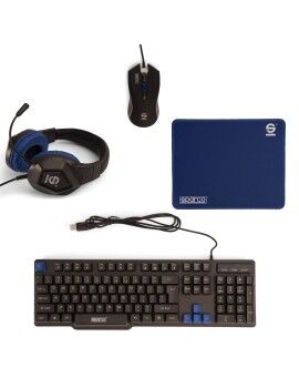 Pack Gaming Sparco SPGAMEKITESP Qwerty espanhol