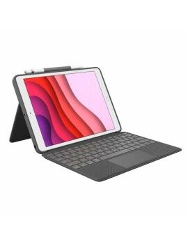 Capa para Tablet Logitech iPad 2021 Cinzento QWERTY