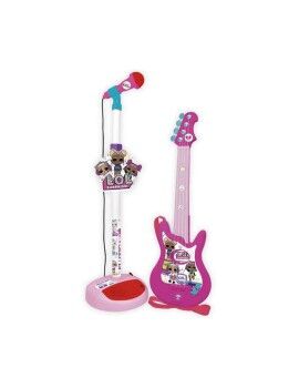 Guitarra Infantil LOL Surprise!   Microfone Cor de Rosa