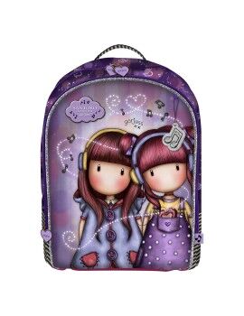 Mochila Escolar The Duet Gorjuss M572A Roxo 32 x 45 x 13.5 cm