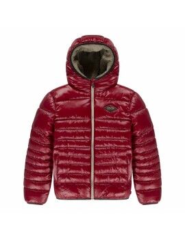 Casaco Infantil Levi's Lined Mdwt Puffer J Rhythmic Vermelho Escuro