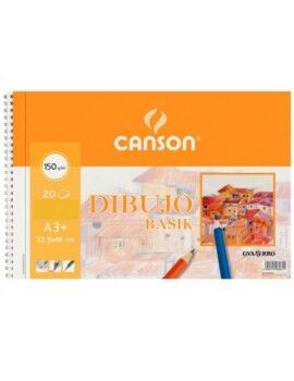 Almofada de desenho Canson Basik Liso Microperfurado 150 g 20 Folhas 10...