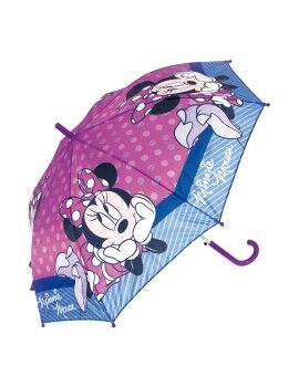 Guarda-chuva Automático Minnie Mouse Lucky Cor de Rosa (Ø 84 cm)